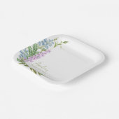 ベビーイン開花ワイルドフラワーガーデンベビーシャワー ペーパープレート (傾斜あり)