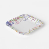 ベビーイン開花ワイルドフラワーガーデンベビーシャワー ペーパープレート (傾斜あり)