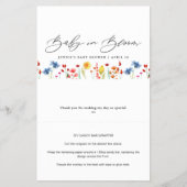 ベビーイン開花ワイルドフラワーキャンディバーラッパー チラシ (正面)