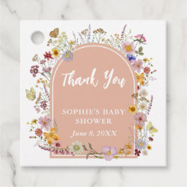 ベビーイン開花ワイルドフラワーダスティピンク フェイバータグ