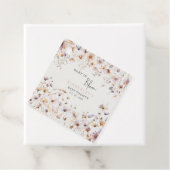 ベビーイン開花ワイルドフラワーベビーガール赤ちゃんシャワー フェイバータグ (インサイチュ)