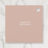 ベビーイン開花ワイルドフラワーベビーガール赤ちゃんシャワー フェイバータグ (裏面)