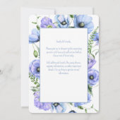 ベビーイン開花ワイルドフラワーベビーシャワー招待状 招待状 (裏面)