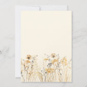 ベビーイン開花ワイルドフラワーベビーシャワー招待状 招待状 (裏面)
