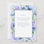 ベビーイン開花ワイルドフラワーベビーシャワー招待状 招待状 (裏面)