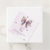 ベビーイン開花ワイルドフラワーボウガールベイビーシャワー フェイバータグ (インサイチュ)