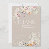 ベビーイン開花ワイルドフラワーボホベイビーシャワー サンキューカード (正面)