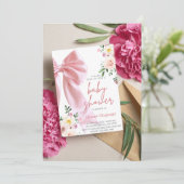 ベビーイン開花招待状、ベビーシャワー招待状 招待状 (スタンド正面)