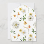 ベビーイン開花春ガーデンフローラベビーシャワー 招待状 (裏面)