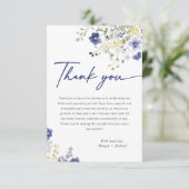 ベビーイン開花春ワイルドフラワーサンキューカード サンキューカード (スタンド正面)