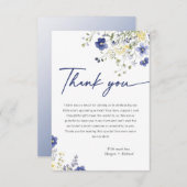 ベビーイン開花春ワイルドフラワーサンキューカード サンキューカード (正面/裏面)