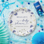 ベビーイン開花春ワイルドフラワーベビーシャワー ペーパープレート (パーティー)