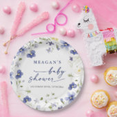ベビーイン開花春ワイルドフラワーベビーシャワー ペーパープレート (パーティー)
