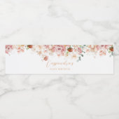 ベビーイン開花春ワイルドフラワー ペットボトルラベル (シングルラベル)