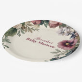 ベビーイン開花春ワイルドフラワー ペーパープレート (アングル)