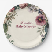 ベビーイン開花春ワイルドフラワー ペーパープレート (正面)