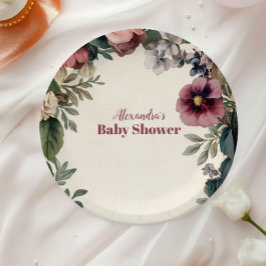 ベビーイン開花春ワイルドフラワー ペーパープレート