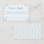 ベビーイン開花男の子おむつラッフルチケット エンクロージャーカード (正面/裏面)