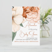 ベビーイン開花男女兼用フローラベビーシャワー 招待状 (スタンド正面)