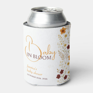 ベビーイン開花秋ワイルドフラワーベビーシャワー 缶クーラー