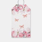 ベビーイン開花赤面バラベビーシャワー ギフトタグ (裏面)