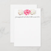 ベビーイン開花-勇気付けられるとアドバイスカード 出欠カード (正面/裏面)