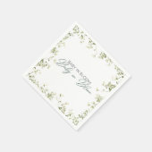 ベビーイン開花 – 赤ちゃんの息 スタンダードカクテルナプキン (角)