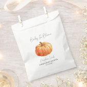 ベビーイン開花Lカボチャ種子ベビーシャワー フェイバーバッグ (クリップ留めされた状態)