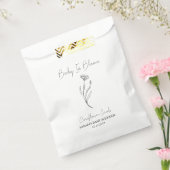 ベビーイン開花lコーンフラワーシーズベビーシャワー フェイバーバッグ (封をした状態)