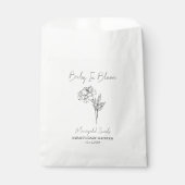 ベビーイン開花lマリゴールド種子ベビーシャワー フェイバーバッグ (正面)