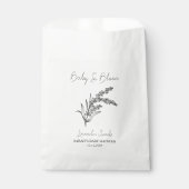 ベビーイン開花Lラベンダーシーズベビーシャワー フェイバーバッグ (正面)