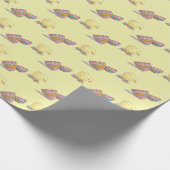 ベビーイースターシックとカラフルシェル ラッピングペーパー (角)