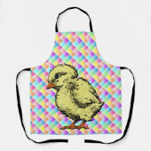 ベビーイースターシ数々のック色の正方形デザインエプロン エプロン (正面)