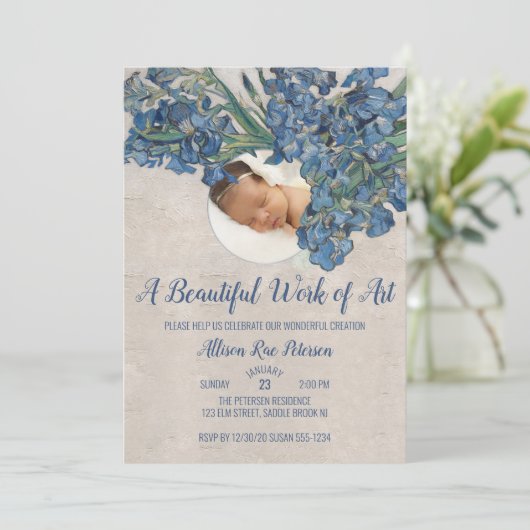 ベビーウィズアイリス 招待状 (スタンド正面)