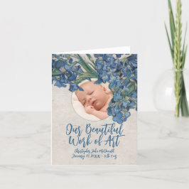 ベビーウィズバンゴッホアイリス 案内状