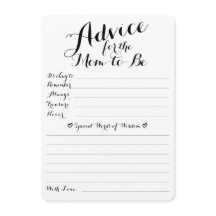 ベビーウィッシュアドバイスと予測両面カード