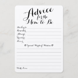 ベビーウィッシュアドバイスと予測両面カード エンクロージャーカード