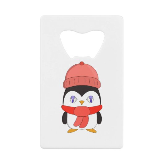 ベビーウィンターペンギン クレジットカード栓抜き (正面)