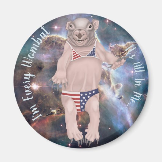 ベビーウォンバットマグネット マグネット (正面)