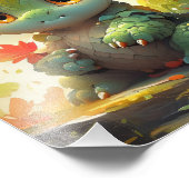 ベビーウッドランドドラゴン フォトプリント            (角)