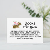 ベビーウッドランドフローラベビーシャワーカード用の本 招待状 (スタンド正面)