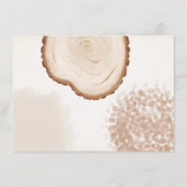 ベビーウッドランド動物の赤ちゃんシャワーカードのご希望 エンクロージャーカード (裏面)