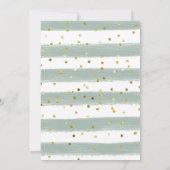 ベビーウッドランド・アニマル・ベビーシャワー外は寒い 招待状 (裏面)