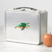 ベビーウミガメが海に向かって移動 メタルランチボックス (インサイチュ)