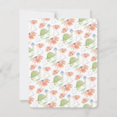 ベビーウミガメ水彩手絵を描形 セーブザデート (裏面)