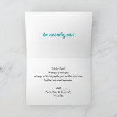 ベビーウミガメ1stバースデーカード カード (内部)