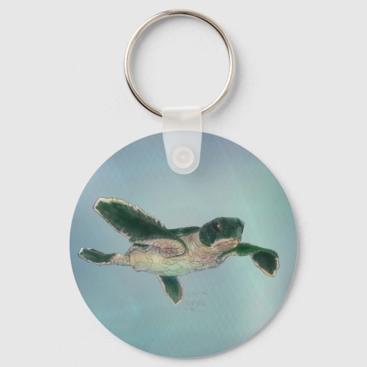 ベビーウミガメ キーホルダー (正面)