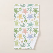 ベビーウミガメ バスタオルセット (ハンドタオル)