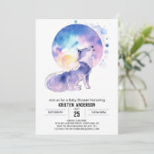 ベビーウルフズウッドランドアドベンチャーベビーシャワー 招待状 (スタンド正面)