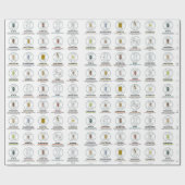 ベビーウンチ包装紙 ラッピングペーパー (フラット)